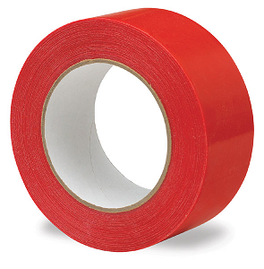 STRAIGHT EDGE 2 IN RED POLY TAPE